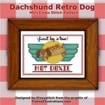 Dachshund Retro Dog (image for) Dachshund Retro Dog